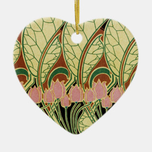 Art Nouveau Muster #1 Keramik Ornament