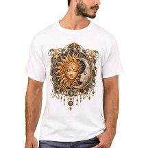 Art Nouveau-mystisches Symbol von Himmelssonne und