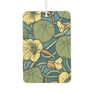 Art Nouveau Nasturtium Blau Gold floral Verneuil Autolufterfrischer