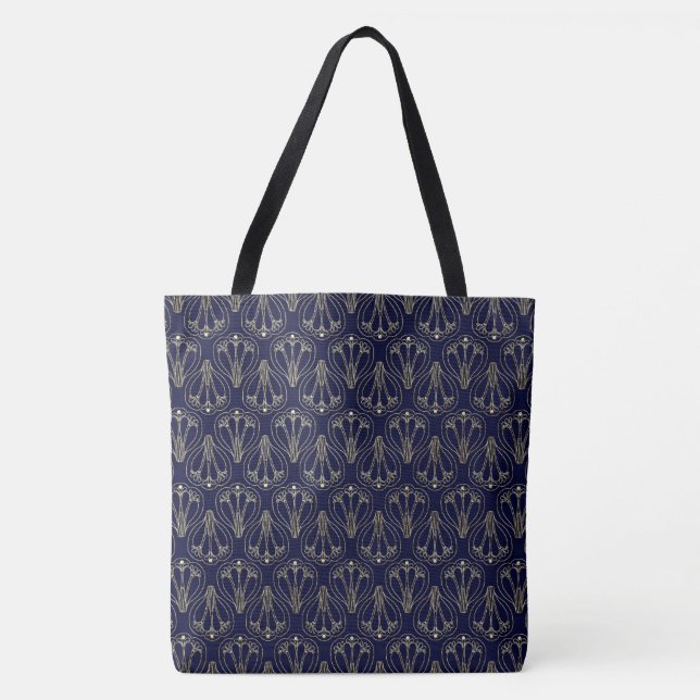 Art Nouveau Navy Blue und Gold (Vorderseite)