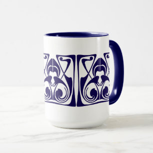 Art Nouveau Ornament Frieze Tasse