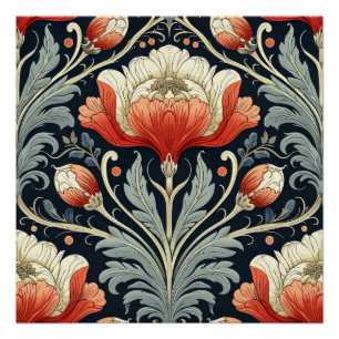 Art Nouveau Pattern Poster
