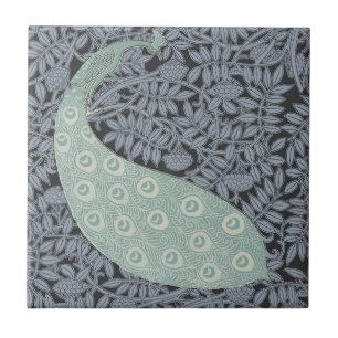 Art Nouveau Peacock Classic Vintag Bird Fliese