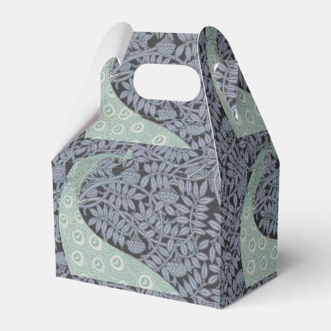 Art Nouveau Peacock Classic Vintag Bird Geschenkschachtel (Vorderseite)