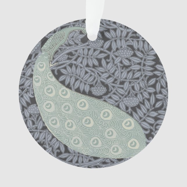 Art Nouveau Peacock Classic Vintag Bird Ornament (Vorderseite)