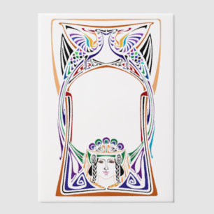 Art Nouveau Peacock Ladys