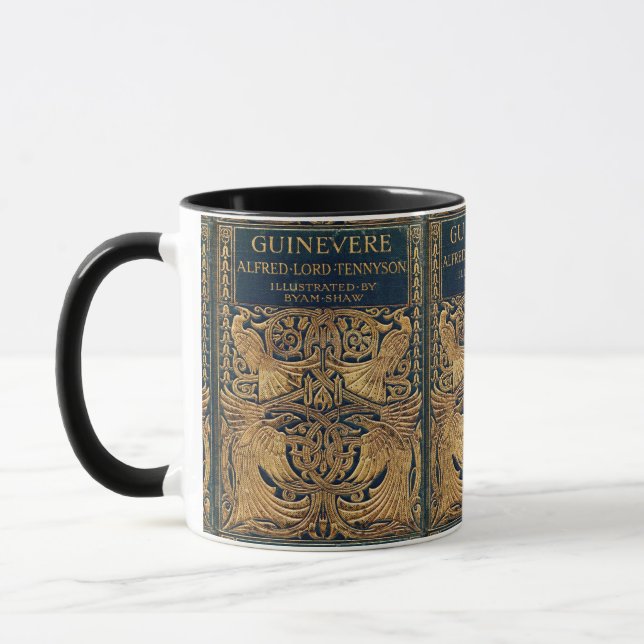 Art Nouveau Peacock Tasse (Links)