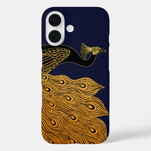 Art Nouveau Peacock Will Bradley iPhone 16 Hülle