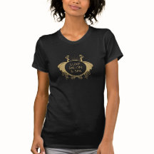 Art Nouveau Peacocks Logo Gold/Schwarz