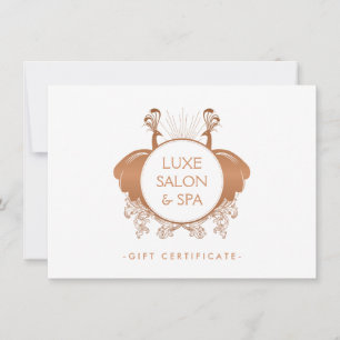 Art Nouveau Peacocks Rose Goldenes Geschenk