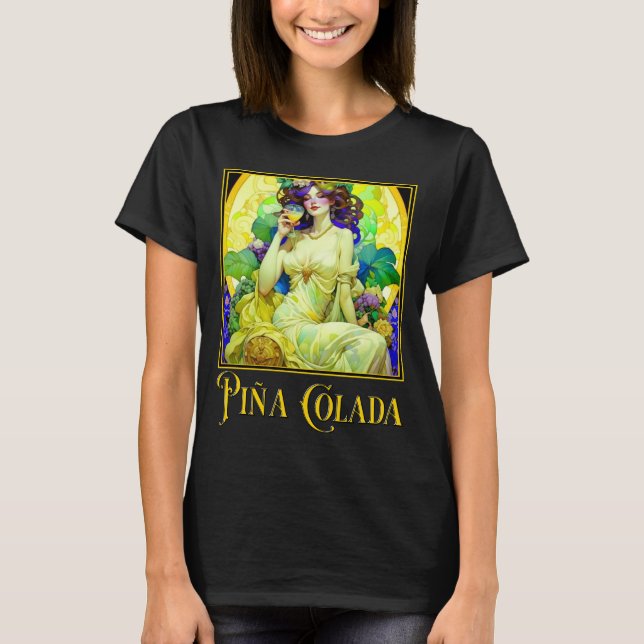 Art Nouveau Pina Colada T-Shirt (Vorderseite)