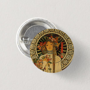 Art Nouveau Pinback Button