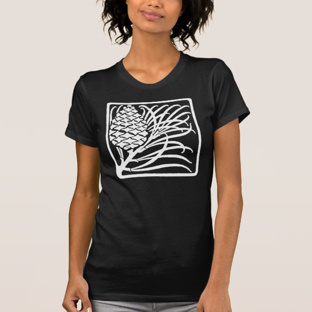 Art Nouveau Pine Cone T-Shirt (Vorderseite)