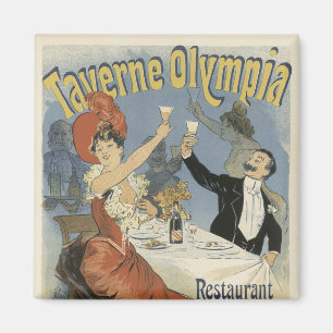 Art Nouveau Plakatmagnete - Restaurant Magnet