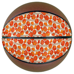 Art Nouveau Poppies Basketball
