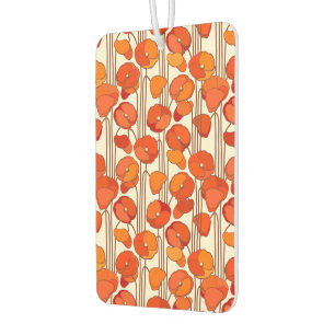 Art Nouveau Poppies Car Freshener Autolufterfrischer
