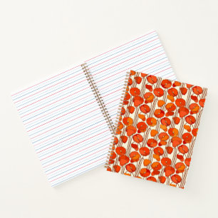 Art Nouveau Poppies Notebook Notizbuch