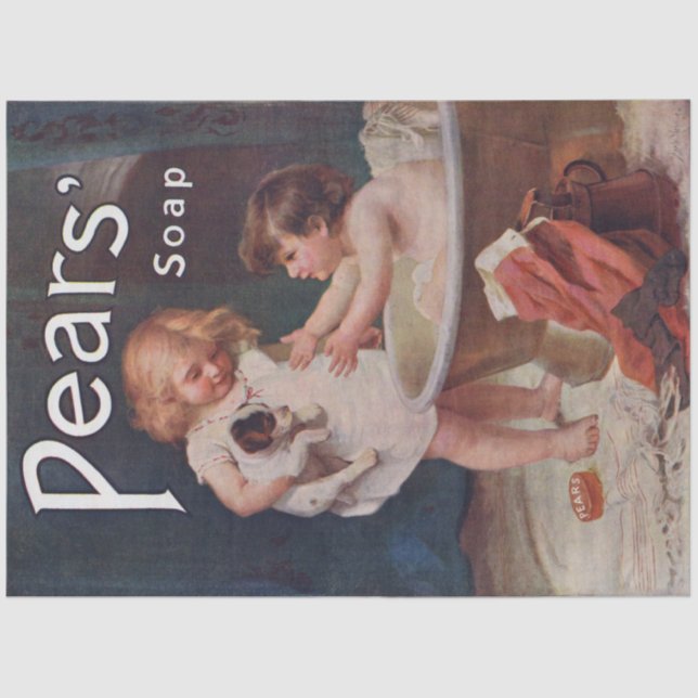 Art Nouveau Poster Soap Children Decouation Seidenpapier (Vorderseite)