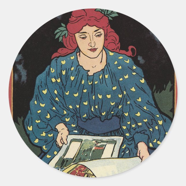Art Nouveau Poster Stickers (Vorderseite)