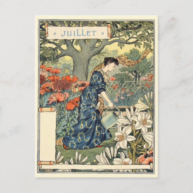 Art Nouveau Postkarte (Vorderseite)