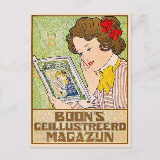 Art Nouveau Postkarte (Vorderseite)