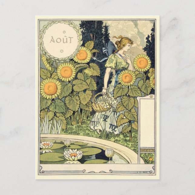 Art Nouveau Postkarte (Vorderseite)