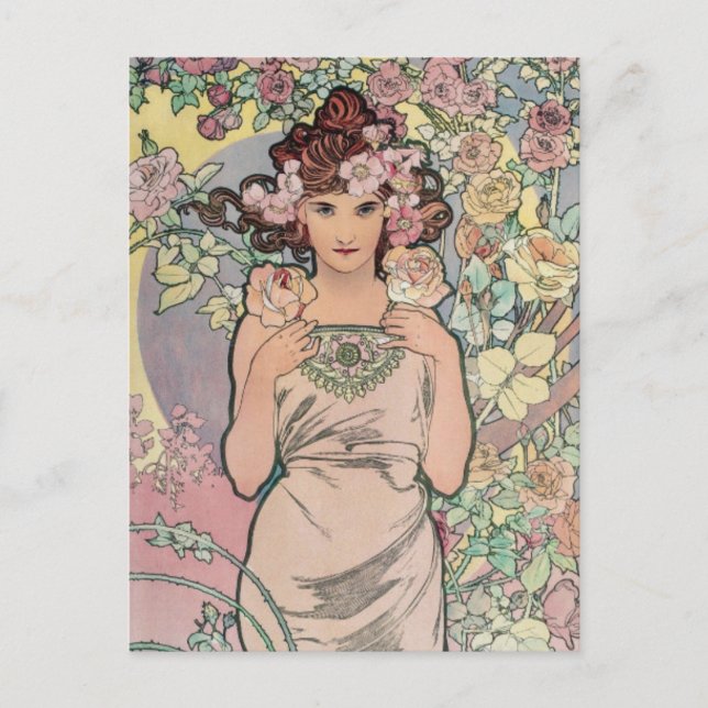 Art Nouveau Postkarte (Vorderseite)