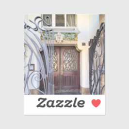 Art Nouveau Prag Door Aufkleber