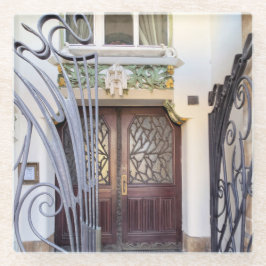 Art Nouveau Prag Door Glasuntersetzer
