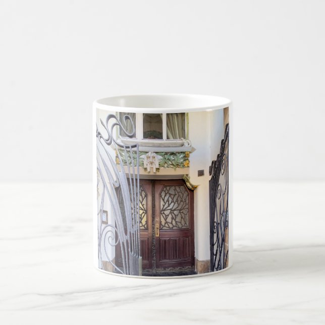 Art Nouveau Prag Door Kaffeetasse (Mittel)