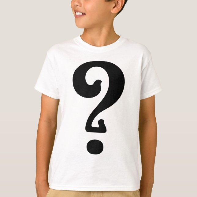 Art Nouveau Question Mark T-Shirt (Vorderseite)