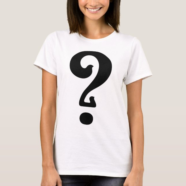 Art Nouveau Question Mark T-Shirt (Vorderseite)