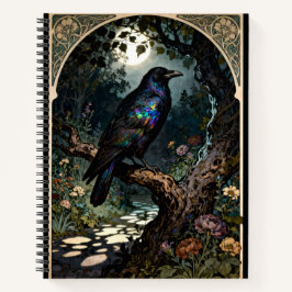 Art Nouveau Raven Notizbuch