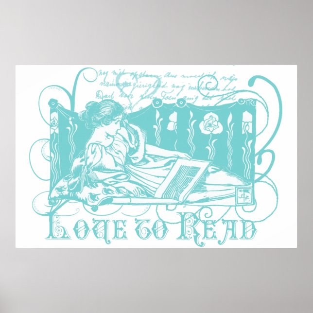 Art Nouveau Reader Poster (Vorne)