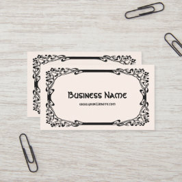 Art Nouveau Retro Ristorante La Lanchetta Visitenkarte