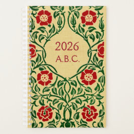 Art Nouveau Rose Date Planner 2026 (Monogramm) Planer