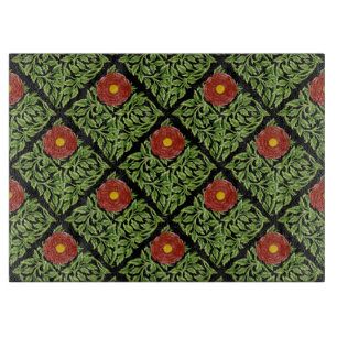 Art Nouveau Rote Rose De Morgan Schneidebrett