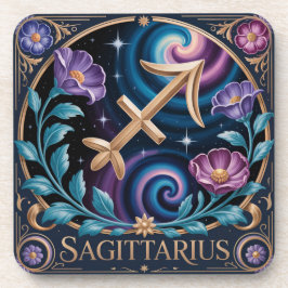 Art Nouveau Sagittarier Plastic Untersetzer Set