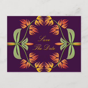Art Nouveau Save the Date Postkarten