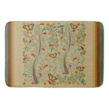 Art Nouveau Schmetterlinge und Orangenbäume