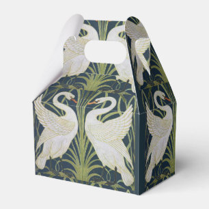 Art Nouveau-Schwanmuster: Walter Crane Schwan Druc Geschenkschachtel