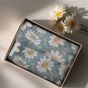Art Nouveau Shasta Daisies - 10lb, 17"x23" Seidenpapier
