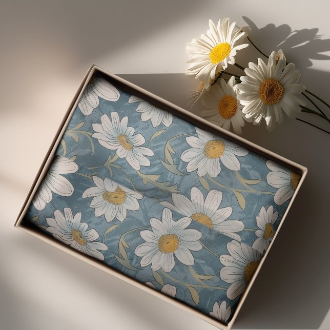 Art Nouveau Shasta Daisies - 10lb, 17"x23" Seidenpapier (Von Creator hochgeladen)