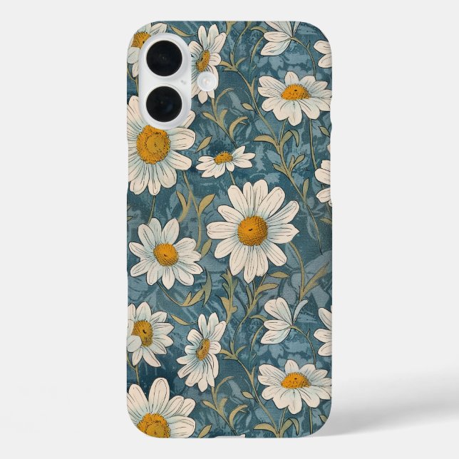 Art Nouveau Shasta Daisies Case-Mate iPhone Hülle (Rückseite)