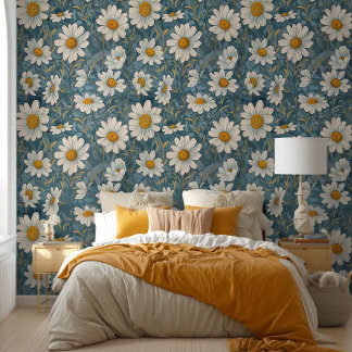 Art Nouveau Shasta Daisies Tapete