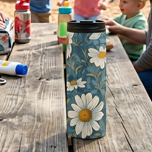 Art Nouveau Shasta Daisies Thermosbecher