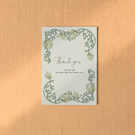 Art Nouveau Soft hübsch Frame vielen Dank Dankeskarte