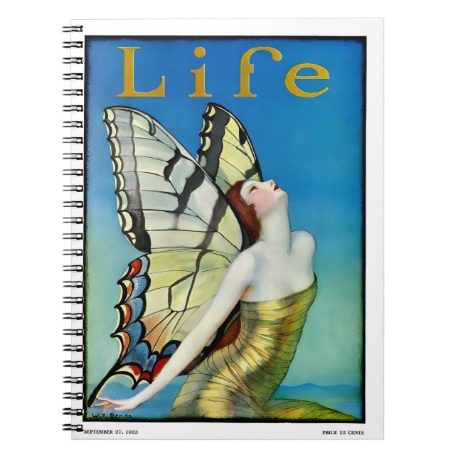 Art nouveau Spiral Notebook Notizblock (Vorderseite)