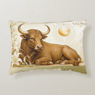 Art Nouveau Stier Dekoratives Wurfkissen Dekokissen