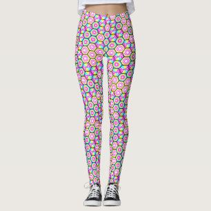 Art Nouveau Stile Geometrie Muster Leggings